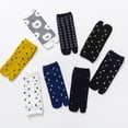 thumbnail image 4 of 4 Pairs Digital Tabi Socks Summer Cotton Women Japanese Style Stockings for Man Men's, 4 of 6