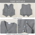 thumbnail image 3 of ZOEREA  Baby Boy Baptism Outfits Short Sleeve+Vest+Tie+Pant Baby Boy Suits Blessing Christening Easter Baby Outfit, 3 of 12