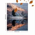 thumbnail image 3 of Mountain Lake Landscape Canvas Oil Painting, Wall Decor for Hotel Lobby Home, 3 of 8