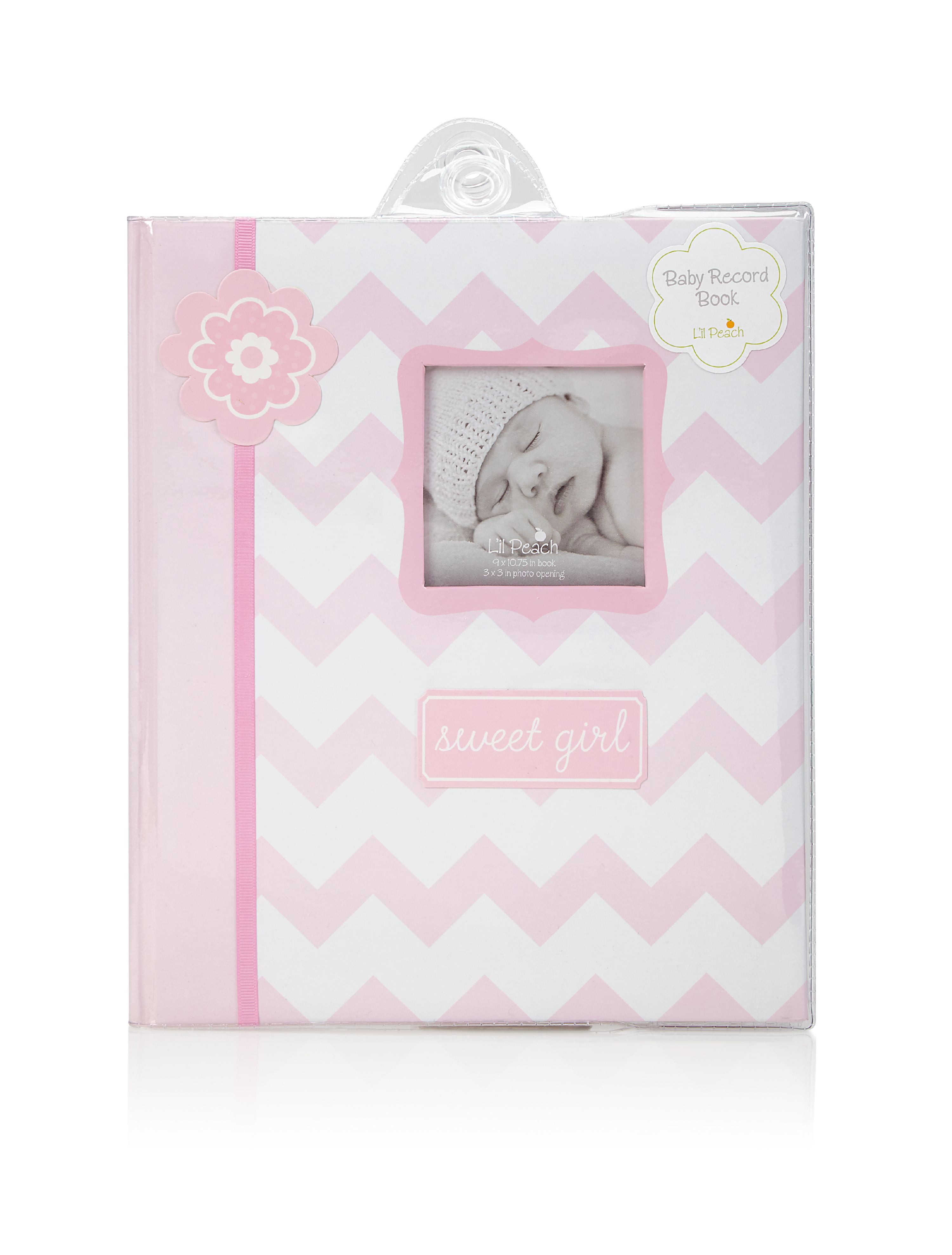 Blue A Perfect Baby Shower Gift Lil Peach Chevron Baby Memory Book 