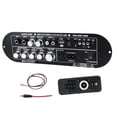 thumbnail image 3 of Bunblic Channel Power Amplifier Board Universal 10M Connection Bluetooth Audio Receiver Board for FM Radio AUX Mic TF Card Computers, 3 of 8