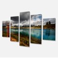 thumbnail image 2 of Azure Mountain Lake avec Nuages - Impression sur Toile Paysage, 2 of 3