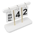 thumbnail image 1 of Vintage Perpetual Standing Flip Calendar, Large Display Desk Decor Calendar For  With Creative Design, Multifunctional And Precise Date Display, 1 of 8