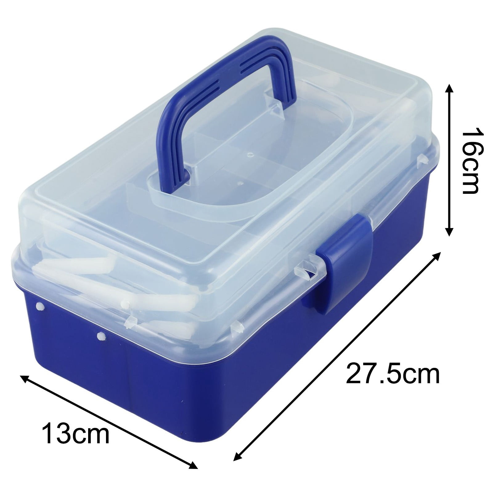 3 Layers Fishing Tackle Box Organizer Storage Box Cantilever Box Multifunctional Protector Organizer Hardware Toolbox