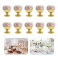 thumbnail image 2 of 10Pcs 3.7" Flower Arrangement Pot Centerpiece, Gold Trumpet Metal Vases Wedding Table Decor, 2 of 17