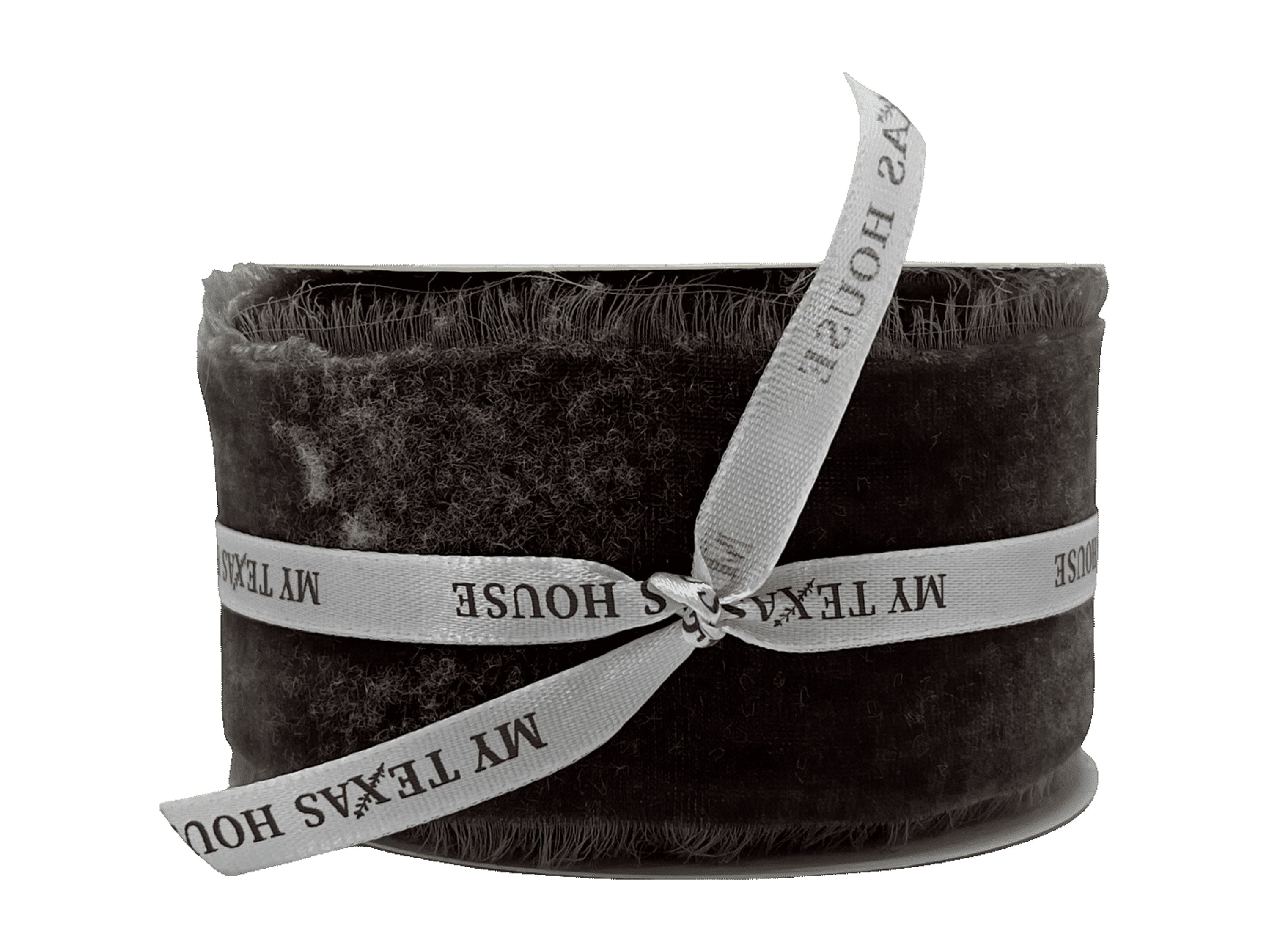 Brown Frey Edge Christmas Ribbon, 12 foot, by My Texas House