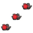 thumbnail image 3 of maskred Gants de Cyclisme Anti pour le Choc Antidérapant Gants Demi-Doigts Respirants Rouge M 3Set, 3 of 6