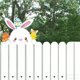 thumbnail image 4 of Easter Yard Plug Outdoor Fence Decorative Ground Plug Peeping Rabbits, 4 of 5