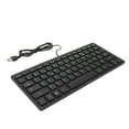 thumbnail image 1 of English Bilingual Language Keyboard, Bilingual German French Spanish 3 Optional English Keyboard, 78 Keys USB Wired Compact Keyboard for English Bilingual Users, 1 of 7