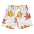 thumbnail image 7 of FORMRS Boys Swim Trunks Quick Dry Mesh Liner Boardshorts Sizes XS-XL, White Autumn Leaves, 7 of 7