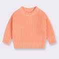 thumbnail image 4 of BOOMNY Unisex Boys Girls Sweaters Long Sleeve Solid Color Thick Knitted Sweater For Kids Thermal Fall Winter Knitwear, 4 of 4