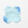 thumbnail image 3 of Ramo de 5 pétalos de rosa de seda, flores artificiales para bodas, fiestas, mesas de pasillo Azul bicolor, 3 of 9