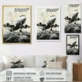 thumbnail image 4 of Designart "Abstracted Flight Path of the Plane" Plane Floater Framed Wall Art Print, 4 of 7