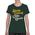 thumbnail image 2 of Sassy Classy Little Lassie Fun St. Patricks Day Quote Women's T-shirt, 2 of 3