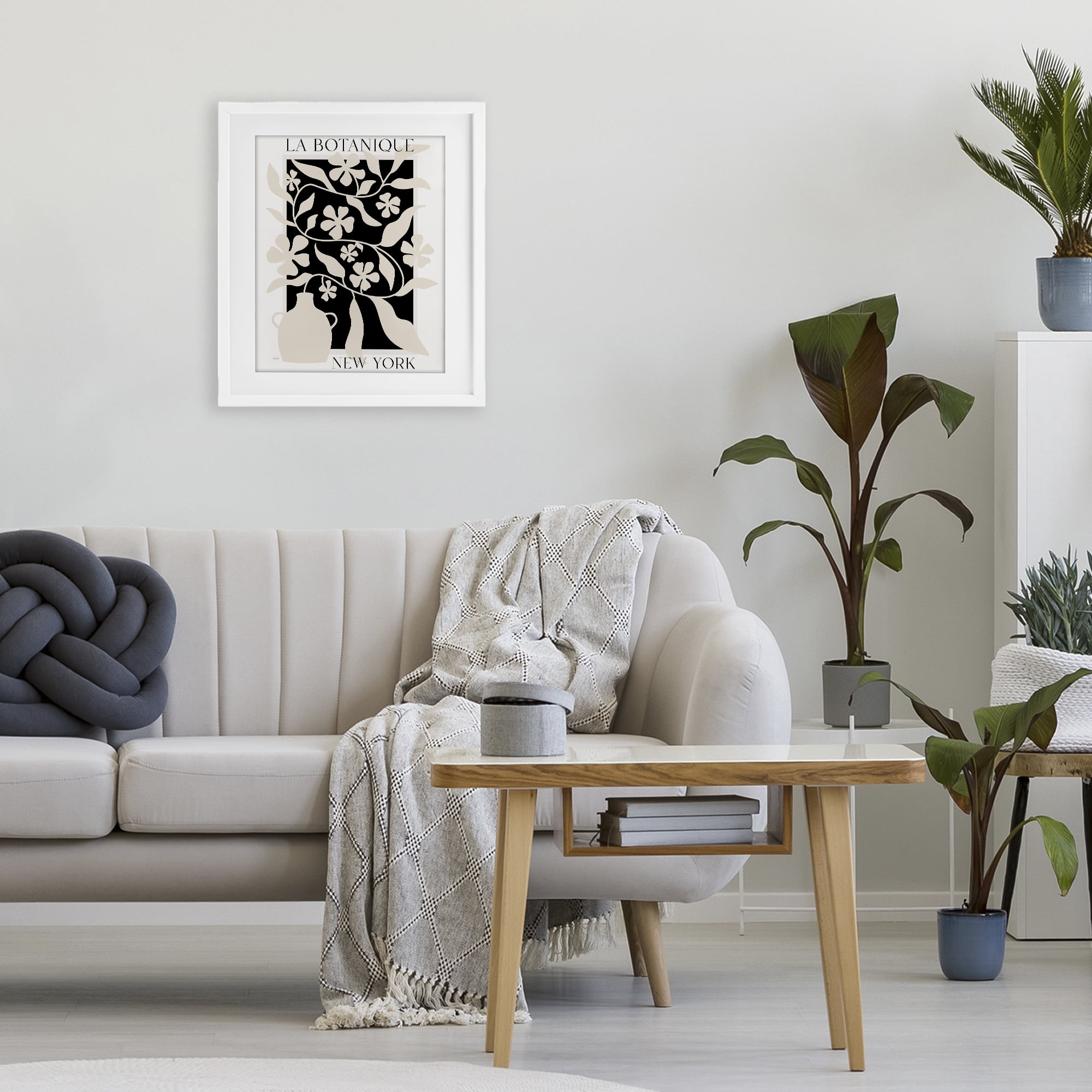 Stupell Industries La Botanique New York White Framed Print Under Glass, design by Natalie Carpentieri