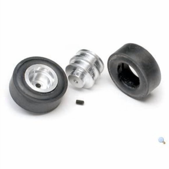 RW2-2MM-2 - WHEEL RUBBER 28-31MM DIA 11MM WIDTH 2MM AXLE (2 pcs/pkg)