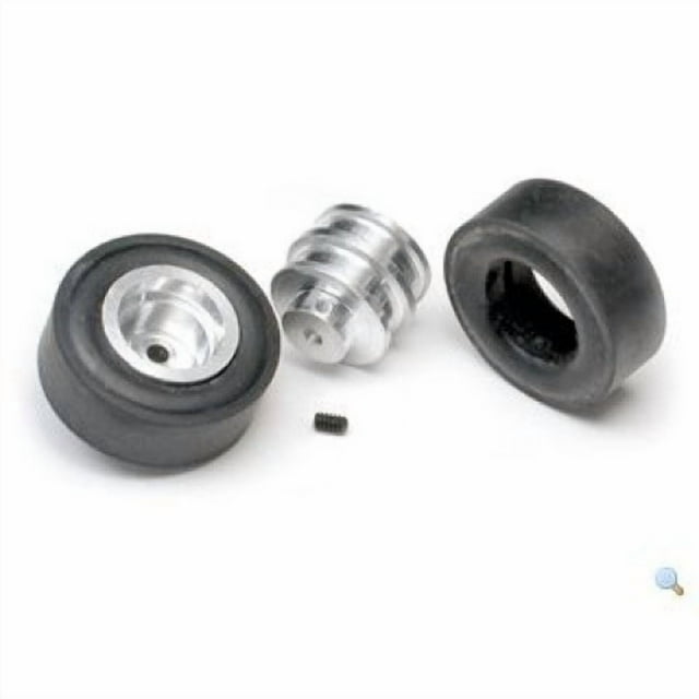 RW2-2MM-2 - WHEEL RUBBER 28-31MM DIA 11MM WIDTH 2MM AXLE (2 pcs/pkg)