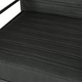thumbnail image 3 of Negley Aluminum Outdoor 7 Seater Chat Set with Fire Pit, Black, Natural, and Dark Gray, 3 of 13
