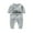 B-Gray, variant on Valentine's Day Baby Jumpsuit Newborn Baby Clothes Girls Boys Long Sleeve Heart Print Fall Winter Romper One Piece Outfits White