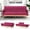 Fuchsia, variant on FamiTOP Velvet Sofa Bed w/Adjustable Armrests & Backrests, Modern Convertible Sleeper Sofa, Tufted Futon Sofa for Bedroom, Living Room, Apartment, Red