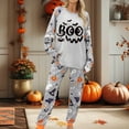thumbnail image 4 of Muxikeji Clothes Women Halloween Pajamas Women Pajama Sets Halloween Sleepwear Cozy Loungewear Two Piece Outfit Soft Comfortable Homewear Nightwear for Women, 4 of 4