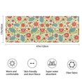 thumbnail image 3 of Pioneer Flower Floral Print Pattern Bathroom Rugs Mat, Non Slip Microfiber Bathroom Rug with Rubber Backing, Soft Mats for Bathroom Floor Tub Shower, 17"x47", 3 of 5