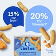 thumbnail image 6 of (4 pack) Gerber Stage 3 Baby Food Snacks, Mild Cheddar Lil' Crunchies, Baby Led Feeding 1.48 oz, 6 of 17