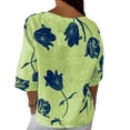 thumbnail image 4 of Sakmal Crew Neck Tee Basic Short Sleeve Solid Shirts Summer Tops, 4 of 8
