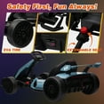 thumbnail image 4 of Kerry Yoo K61 Go Kart, 24V Kids Electric Drift Kart, Ride on Toys for Kids Teen 6+ , 3-position Adjustable Seat, 300W Motors, EVA Tires, 8.5 MPH-Blue, 4 of 8
