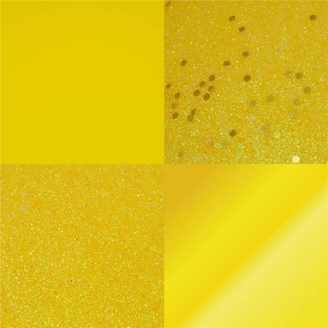 Vickerman N592578DA Boule Jaune 10 Po. 4 Finitions Ornement Assorti - 4 par Sac