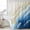 Navy Blue, variant on Ombre Turquoise Ocean Shower Curtain, Waterproof Shower Curtains for Bathroom, Gradient Coastal Beach Waves Summer Washable Fabric Bathtub Curtain Set Bath Decor with 12 Hooks Extra Long 72"x96"