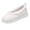 Beige, variant on Women Slip On Soft Fabric Round Toe Ballet Flats, Lightweight Woven Textile, Thin Cushioned Footbed, Flexible Anti Slip Flat Outsole, Minimalist Versatile Silhouette for Daily Commute,Brown 10
