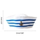 thumbnail image 3 of Gorro De Cosplay De Moda Húmeda Capitán Blanco Sombrero De Marinero Marino Gorra Militar Para Viajes Playa Bar Cospla, 3 of 4