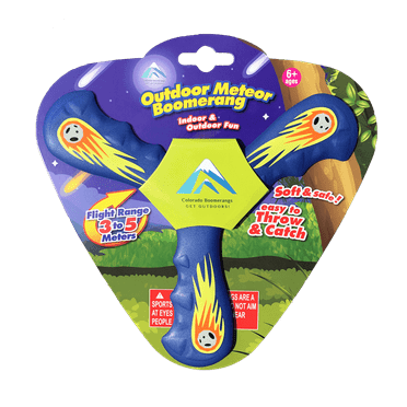 Meteor Boomerang - Right Handed Foam boomerangs for kids as young as 6.