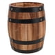 thumbnail image 1 of Porta utensilios de madera retro: organizador de cubiertos y cubiertos para encimera de cocina - Cubo de almacenamiento con forma de barril para lápices, bolígrafos, palillos, cucharas y tenedores., 1 of 7
