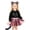 C10-Pink, variant on Glisme Girls Halloween Outfits Long Sleeve Round Neck Tops Skirts Cartoon Prints 2 Piece Set Relax Fit Toddler Clothes Purple