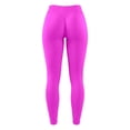 thumbnail image 4 of GPOECD Seamless Leggings for Women Lifting Workout Low Rise Control Athletic Activewear Stretchy Yoga Pants for Women,04_Hot Pink,L, 4 of 5