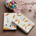 thumbnail image 2 of Happy Easter Cute Bunny Carrots Spring Kitchen Towels Dish Towels 18x26 Inch Home Decorations Hand Towels Set of 4 Drying Dishcloth, 2 of 6