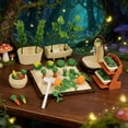 thumbnail image 6 of Yucurem 1 Set Miniature Dollhouse Farm Model Kit: Mini Vegetable Furniture Landscape Models, Vegetable Zen Garden Sand Tray Ornament for Office Desk Decor Accessories, 6 of 8