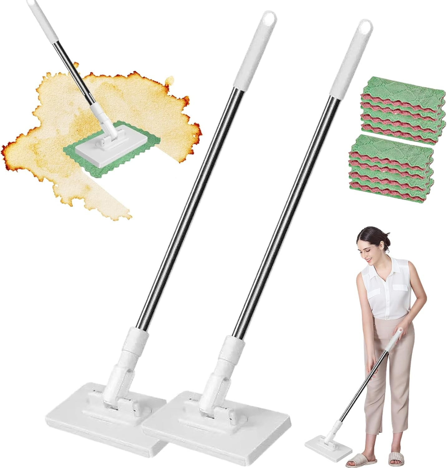 Snap Grip Mini Mop, Clever Snap-Grip Mini Mop, Hands-Free Washing