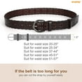 thumbnail image 7 of WHIPPY Women Leather Hollow Flower Belt for Jeans, Black Belt with Pin Buckle Plus Size, 7 of 7