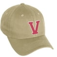 thumbnail image 1 of Daxton Classic 3D Varsity White Rose Initial Letters Baseball Dad Hat, Khaki, Letter V, 1 of 2