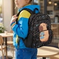 thumbnail image 3 of Jeiento Cute Capybara Kids Preschool Backpack for Toddler Girls, 13.5 Inch Lightweight School Bag for 3-5 Year Old, Bookbag with 2 Front Pockets, 3 of 7