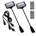 thumbnail image 1 of Vispronet Trade Show Lights – 150w Halogen Spot Lights with Bulbs & Adapters for Booth Display & Pop Up Booth Podiums, Portable Event Lighting for Vendors (Set of 2) (Black), 1 of 4