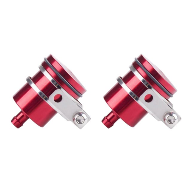 Cilindro de aceite Kenally motocicleta CNC Universal depósito de líquido aleación de Aluminio 2piezas Rojo