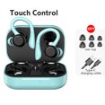 thumbnail image 4 of Sidaley Auriculares inalámbricos compatibles con Bluetooth Auriculares deportivos impermeables para caminar Auriculares portátiles con manos libres Cables de audio/vídeo Azul, 4 of 6