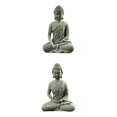 thumbnail image 1 of 2 estatuas pequeñas de Buda de piedra arenisca, regalo para interiores, exteriores, hogar y oficina. EstiloI, 1 of 9