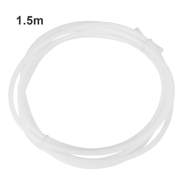 Tubo Bowden de PTFE blanco para filamento de 1,75 (2,0 mm de diámetro interior/4,0 mm de diámetro exterior) para impresoras 3D (1,5 M)