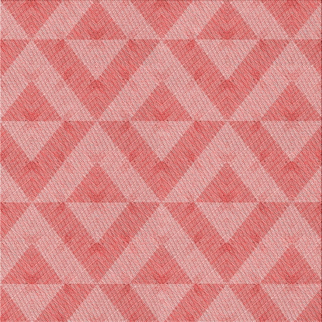 Ahgly Company Tapis d'Intérieur Lavables en Machine Pastel Transitionnel Rose, Carré 4'
