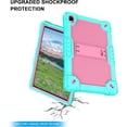 thumbnail image 6 of FIEWESEY for Urao C107/Jeazans OC101/C107 10.1 inch Tablet Hybird Case Kids Friendly with Stand case Cover for HiGrace C107/ZOFYWNAS C107/Freeski C107/Pswarfd 10.1 inch Tablet (Green/Pink), 6 of 8